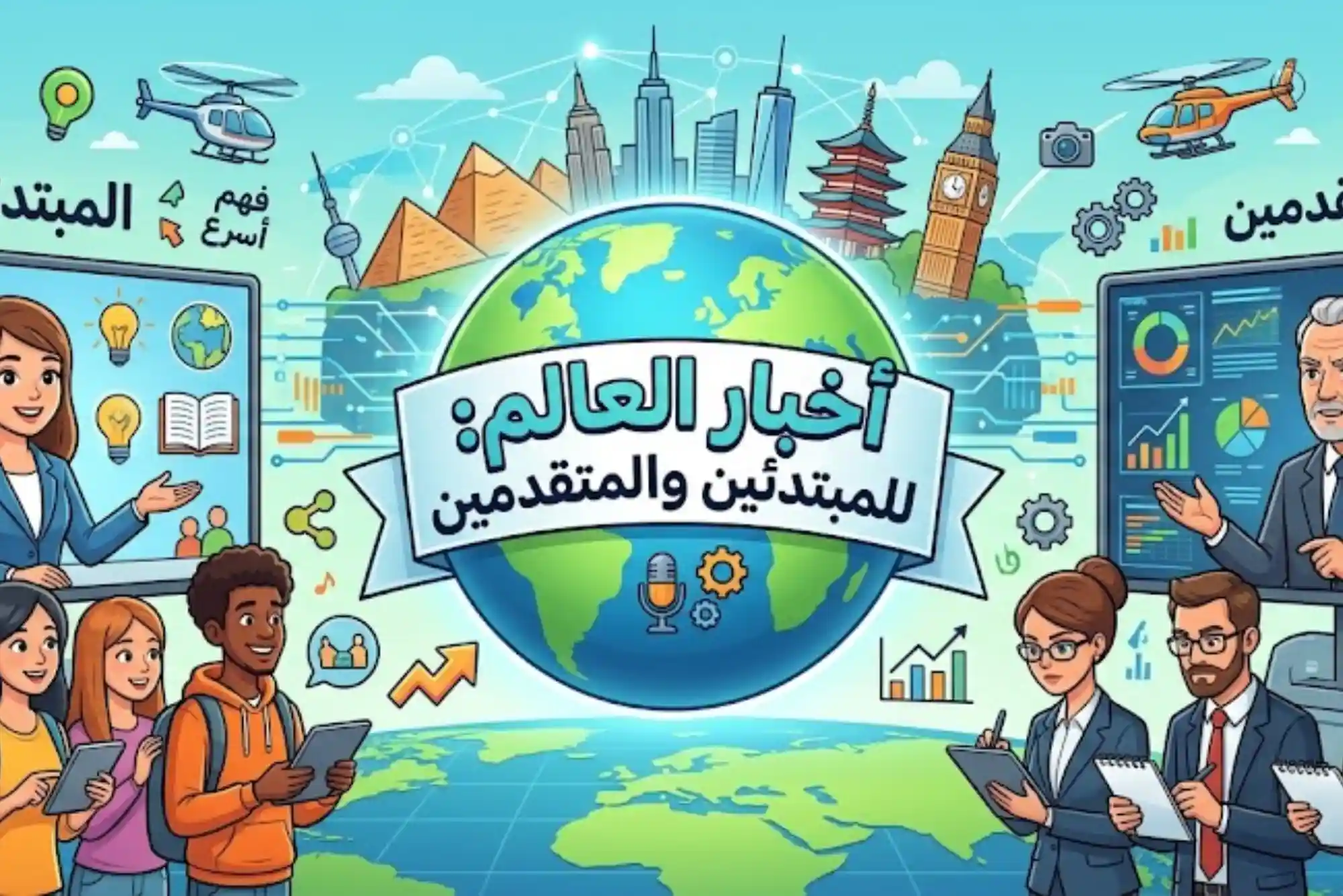 أخبار العالم للمبتدئين والمتقدمين
