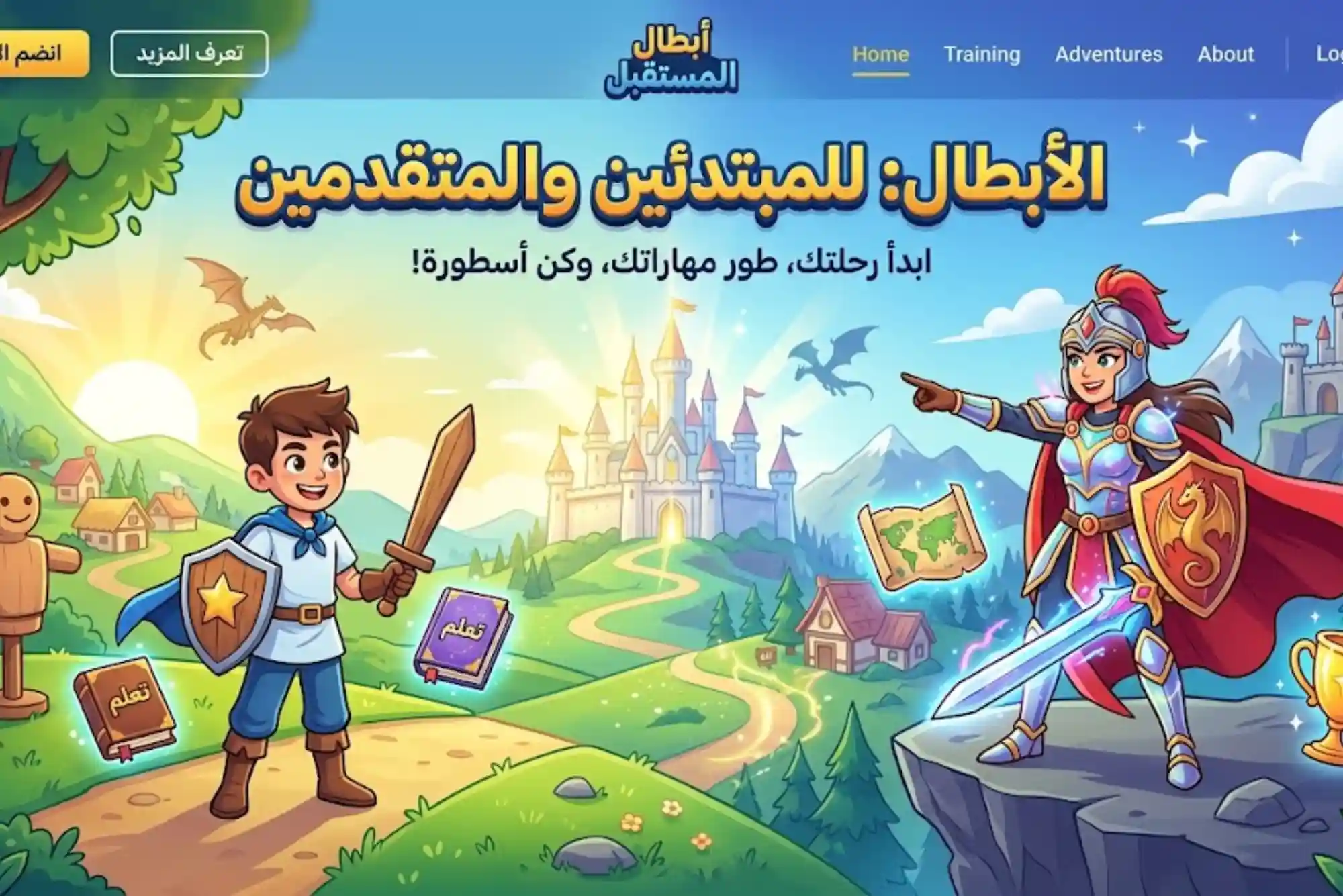 الأبطال للمبتدئين والمتقدمين